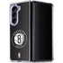 NBA Brooklyn Nets Distressed Galaxy Z Fold5 5G Clear Case